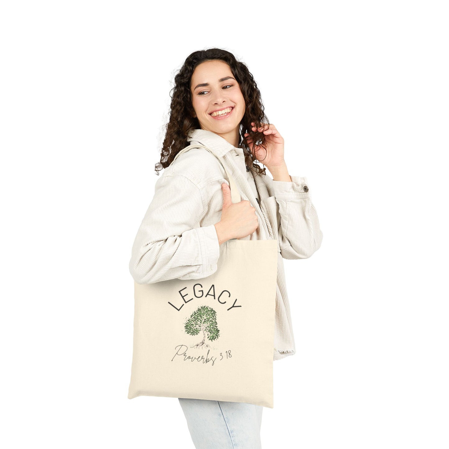 Legacy Tree Cotton Canvas Tote Bag