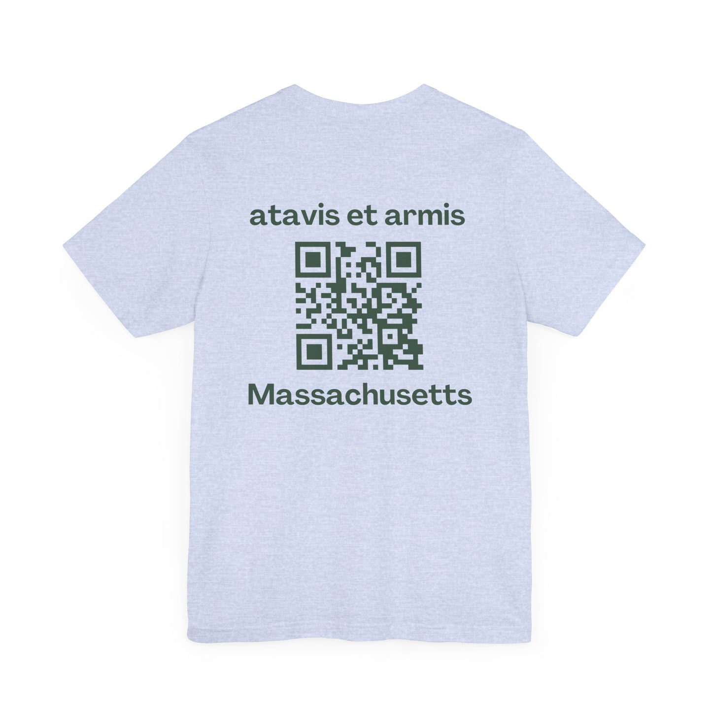 MHOSLJ Massachusetts T-Shirt - Large Cross Front and QR Back