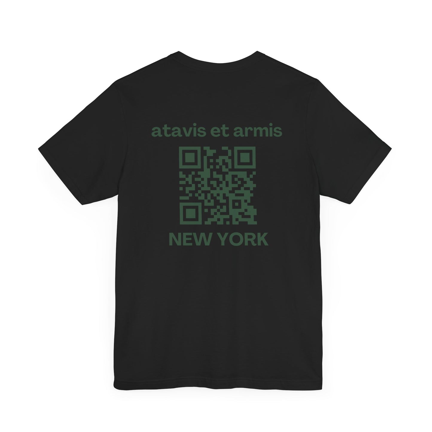 MHOSLJ New York T-Shirt - Large Cross Front and QR Back