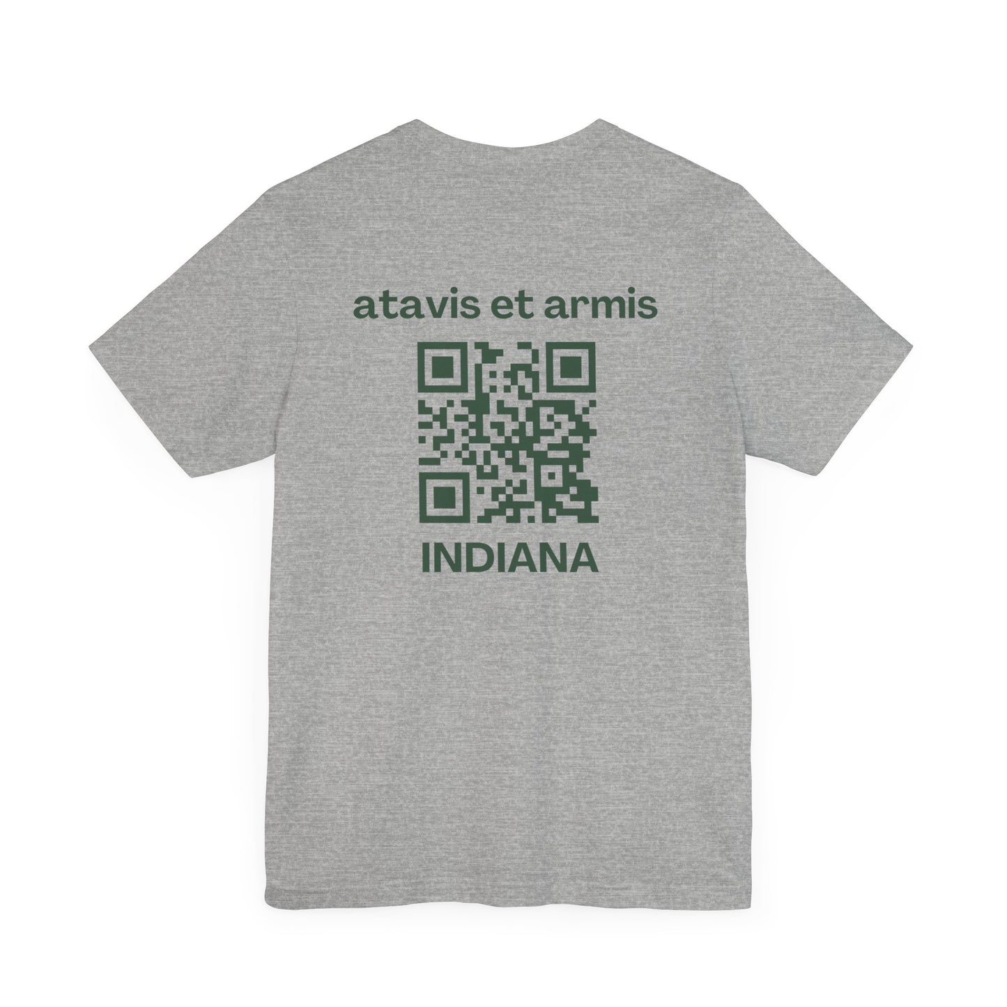 MHOSLJ Indiana T-Shirt - Large Cross Front and QR Back
