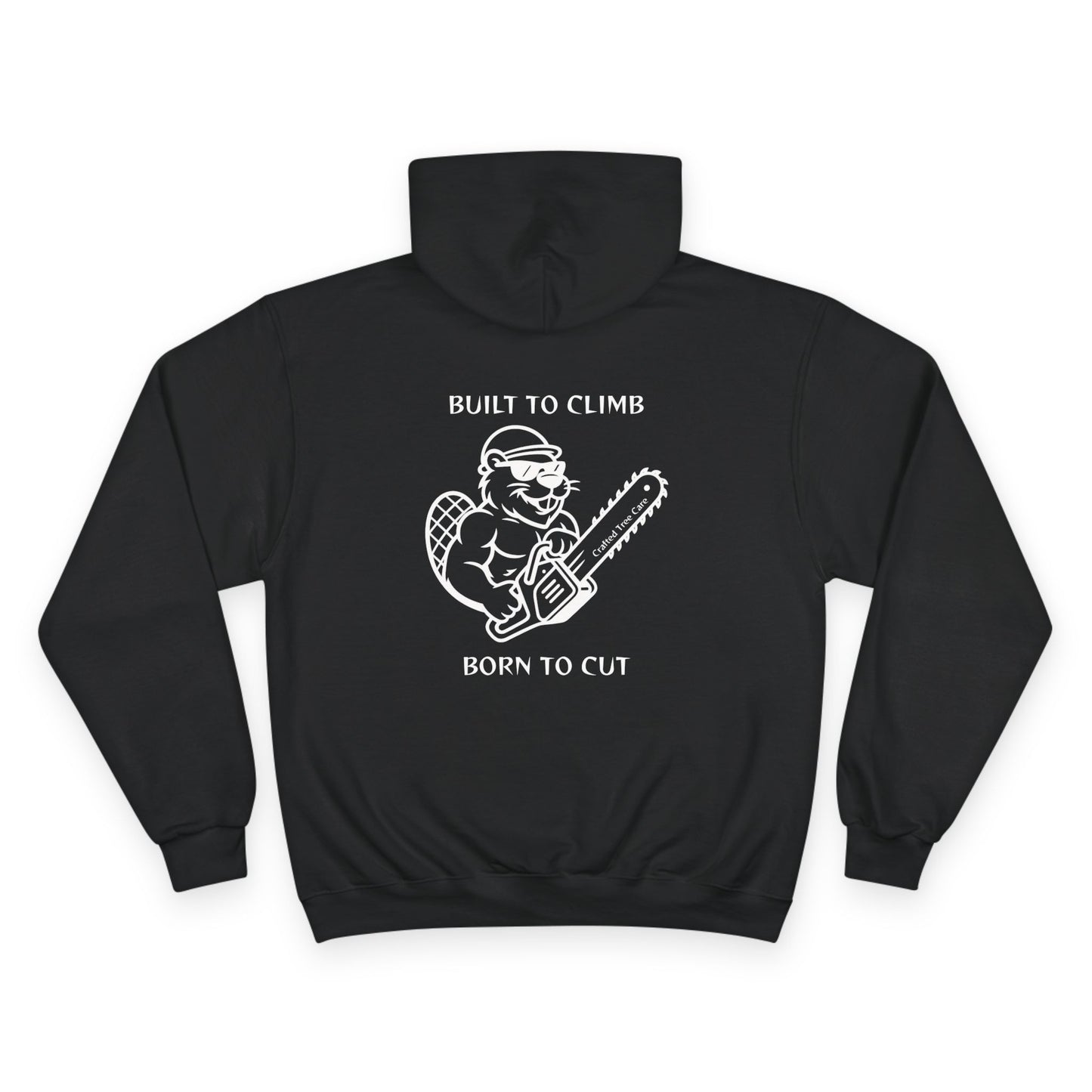 CTC Logo Beaver Chainsaw Champion Hoodie Sweatshirt - Black