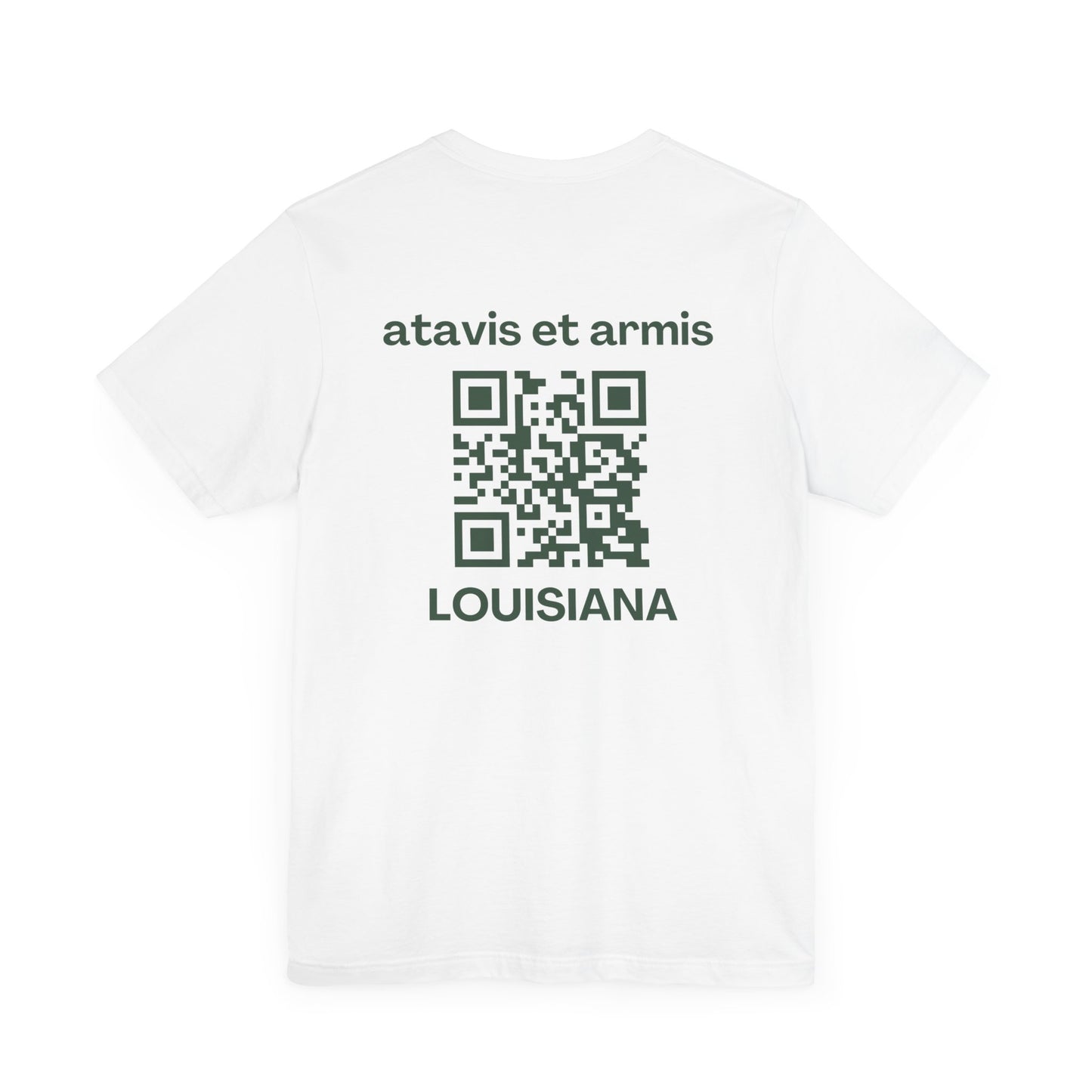MHOSLJ Louisiana T-Shirt - Large Cross Front and QR Back