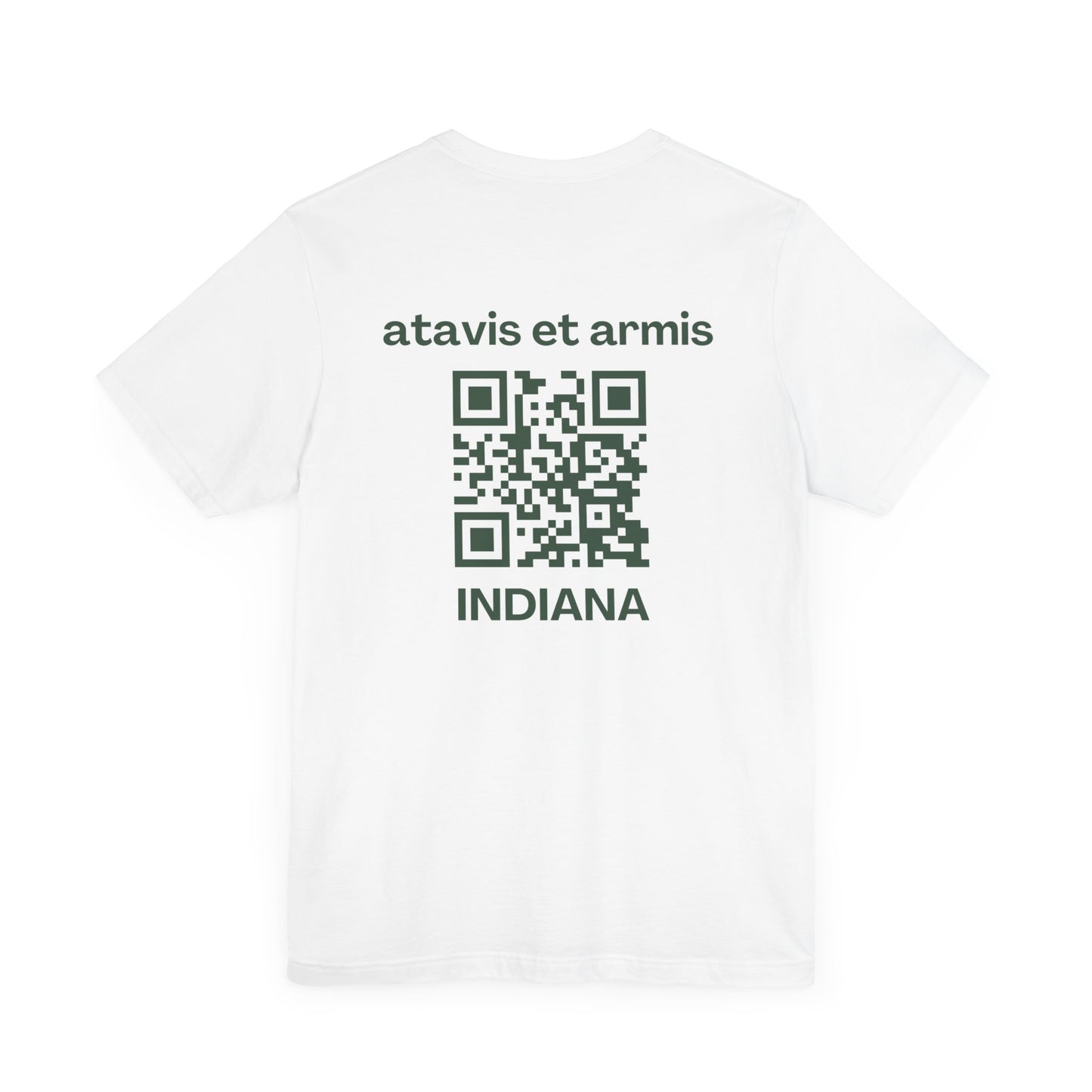 MHOSLJ Indiana T-Shirt - Large Cross Front and QR Back