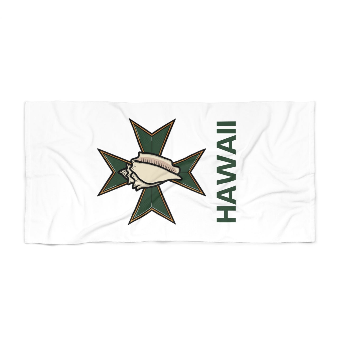 MHOSLJ Hawaii Beach Towel - White