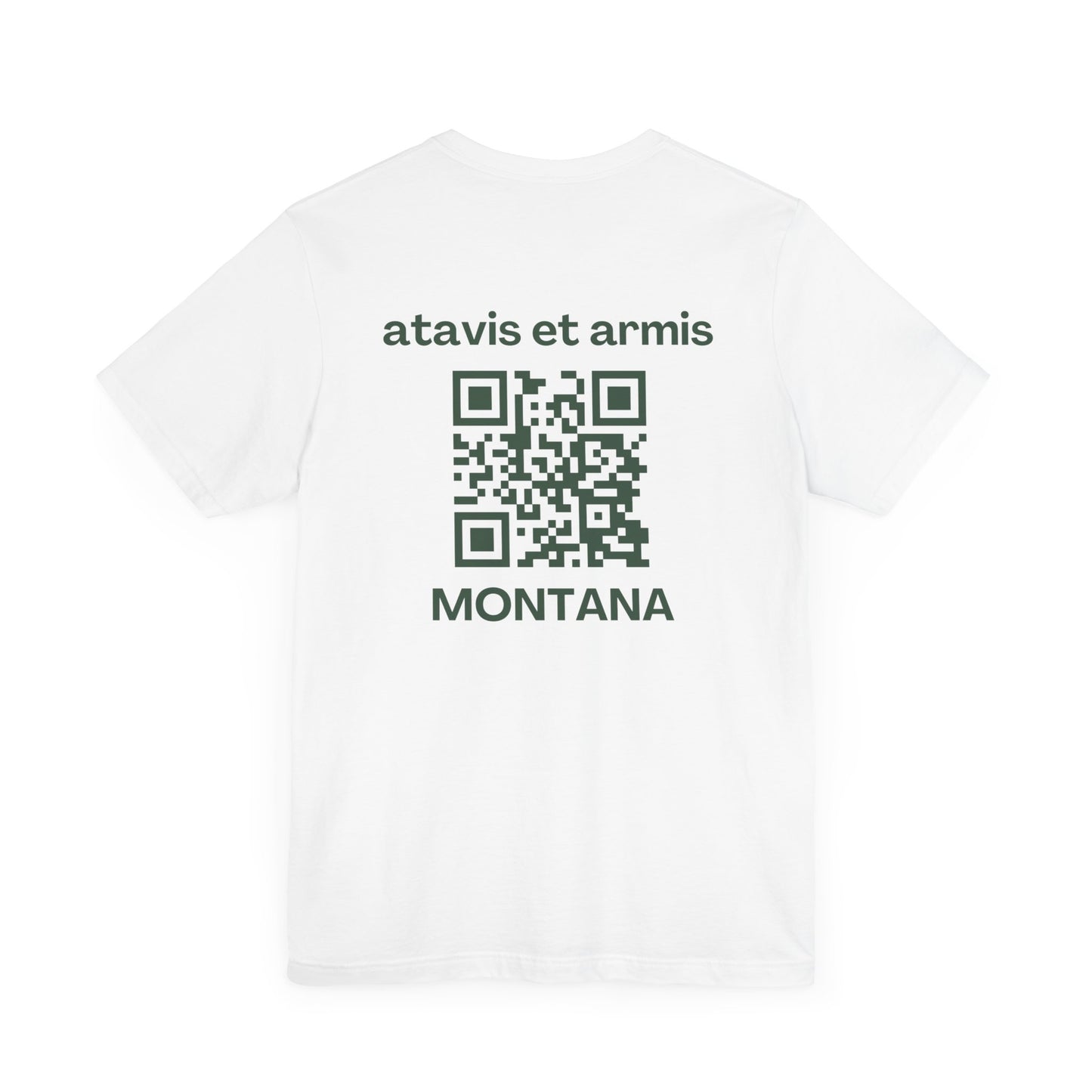 MHOSLJ Montana T-Shirt - Large Cross Front and QR Back