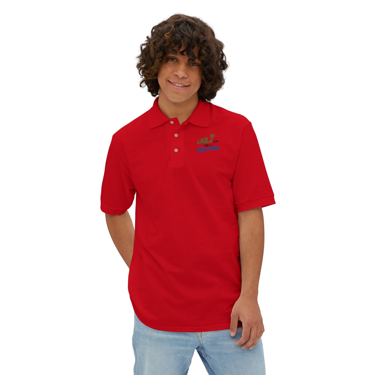 Kaula Uea Moana Men's Cotton Polo Shirt