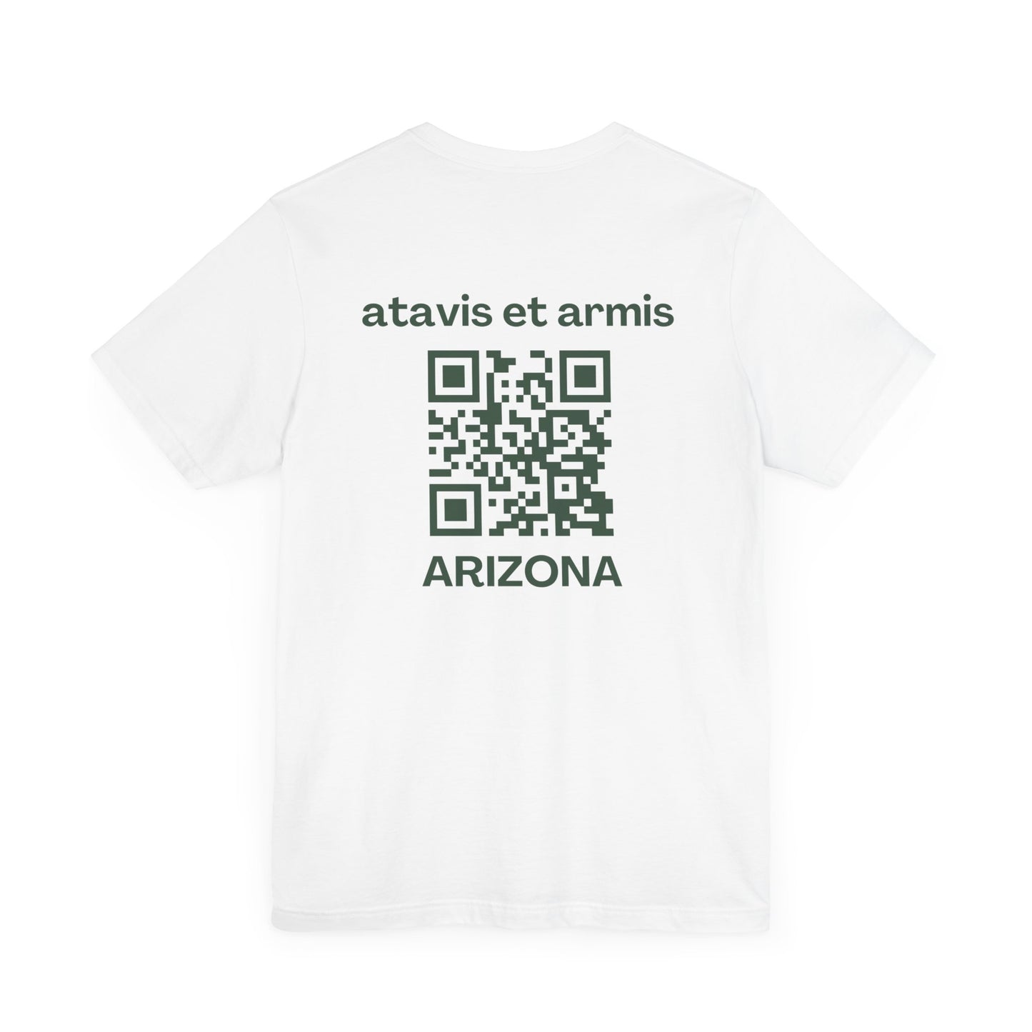 MHOSLJ Arizona T-Shirt - Large Cross Front and QR Back