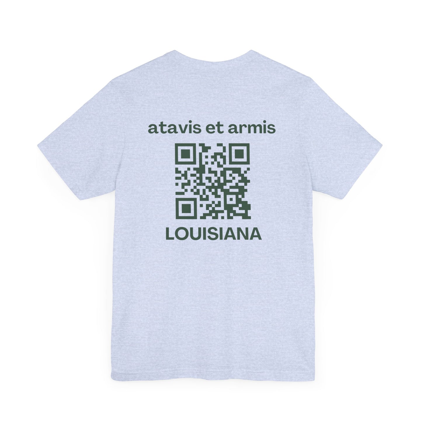 MHOSLJ Louisiana T-Shirt - Large Cross Front and QR Back