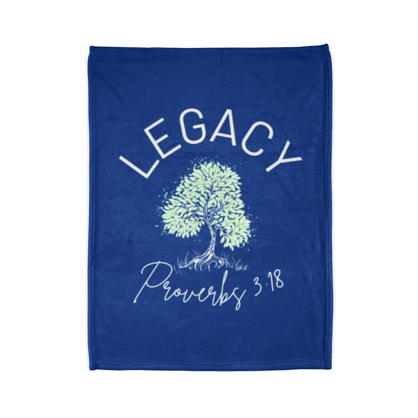 Legacy Tree Throw Blanket - Blue