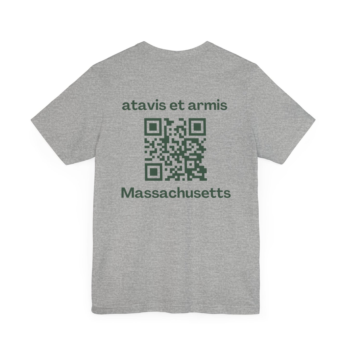 MHOSLJ Massachusetts T-Shirt - Large Cross Front and QR Back