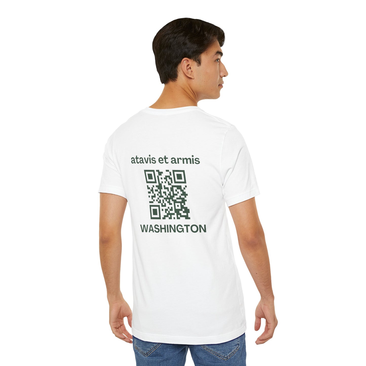 MHOSLJ Washington T-Shirt - Large Cross Front and QR Back