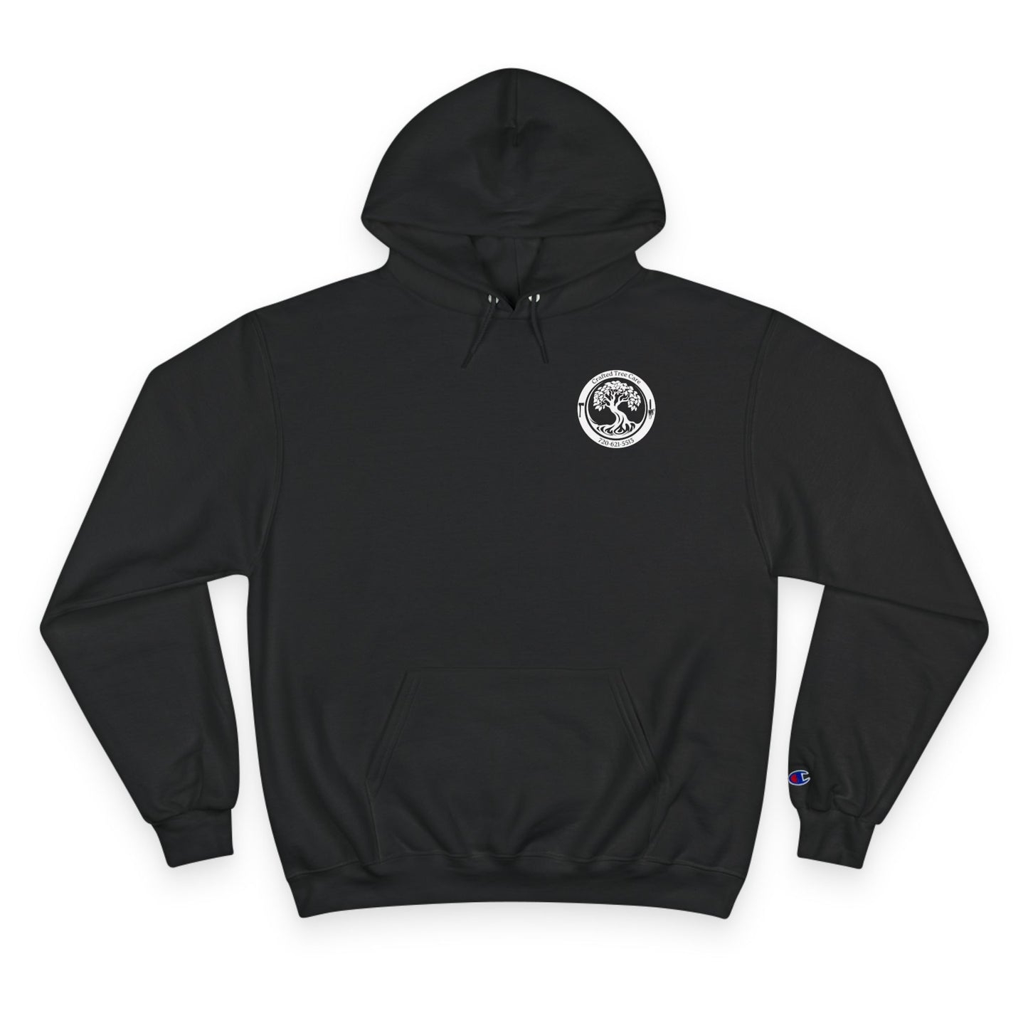 CTC Logo Beaver Chainsaw Champion Hoodie Sweatshirt - Black