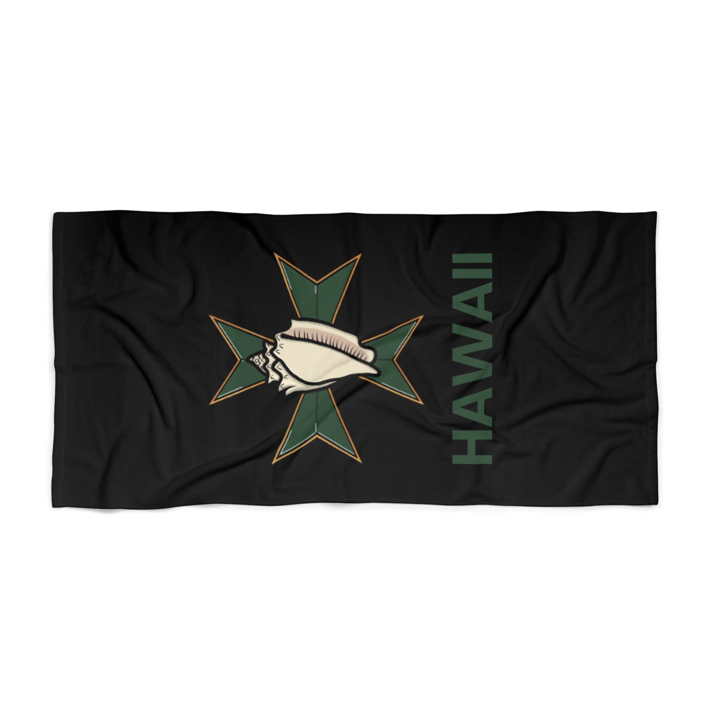 MHOSLJ Hawaii Beach Towel - Black