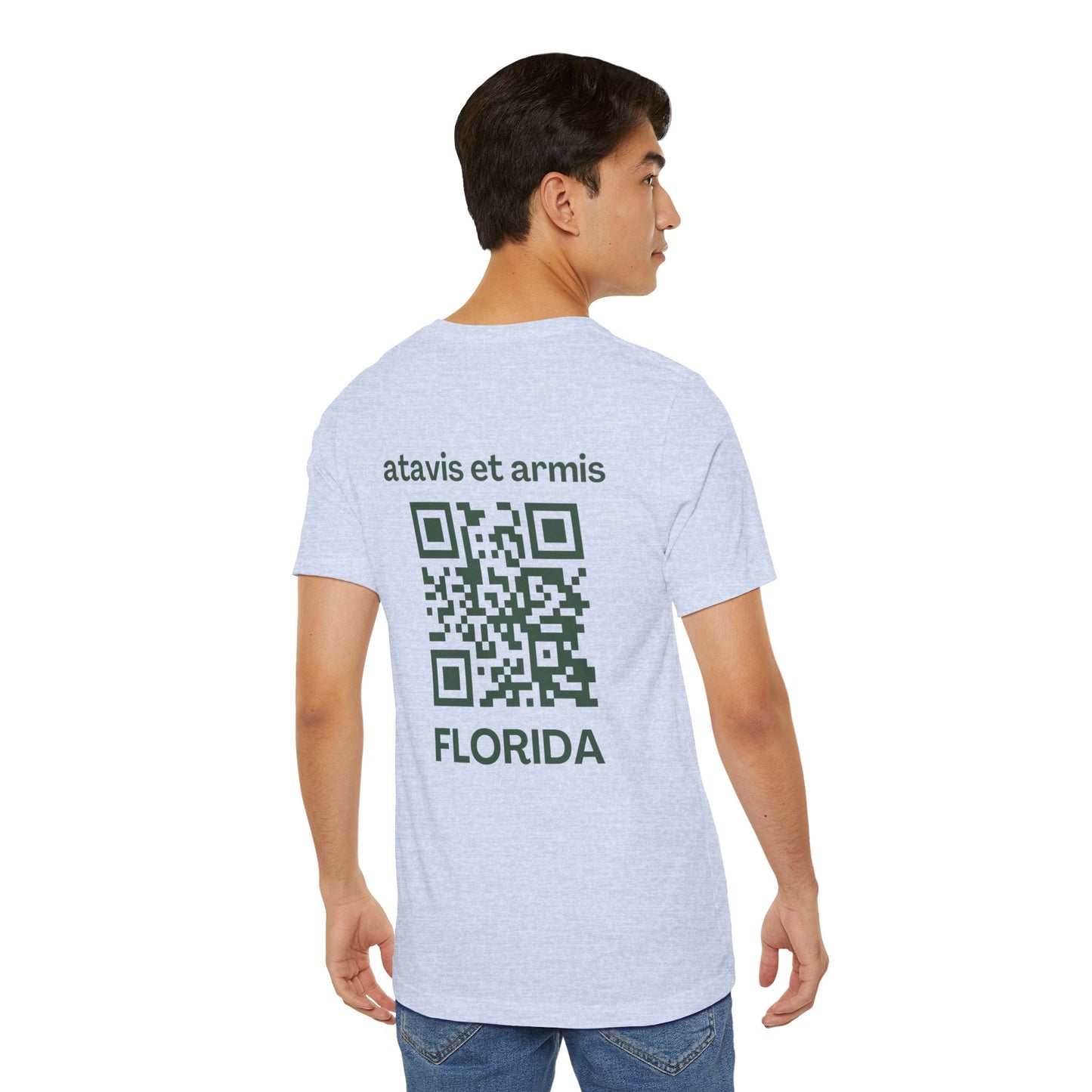 MHOSLJ Florida T-Shirt - Large Cross Front and QR Back