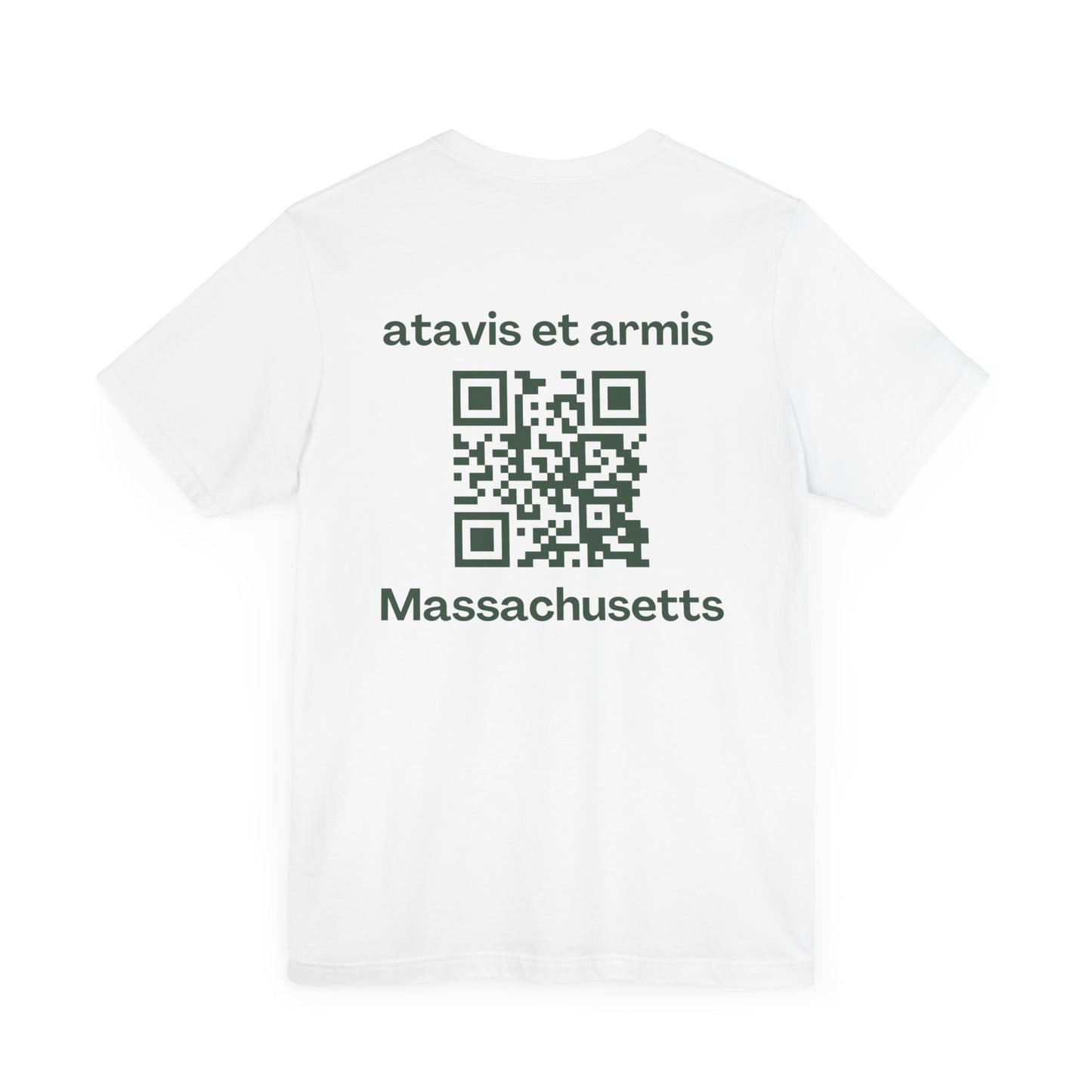 MHOSLJ Massachusetts T-Shirt - Large Cross Front and QR Back
