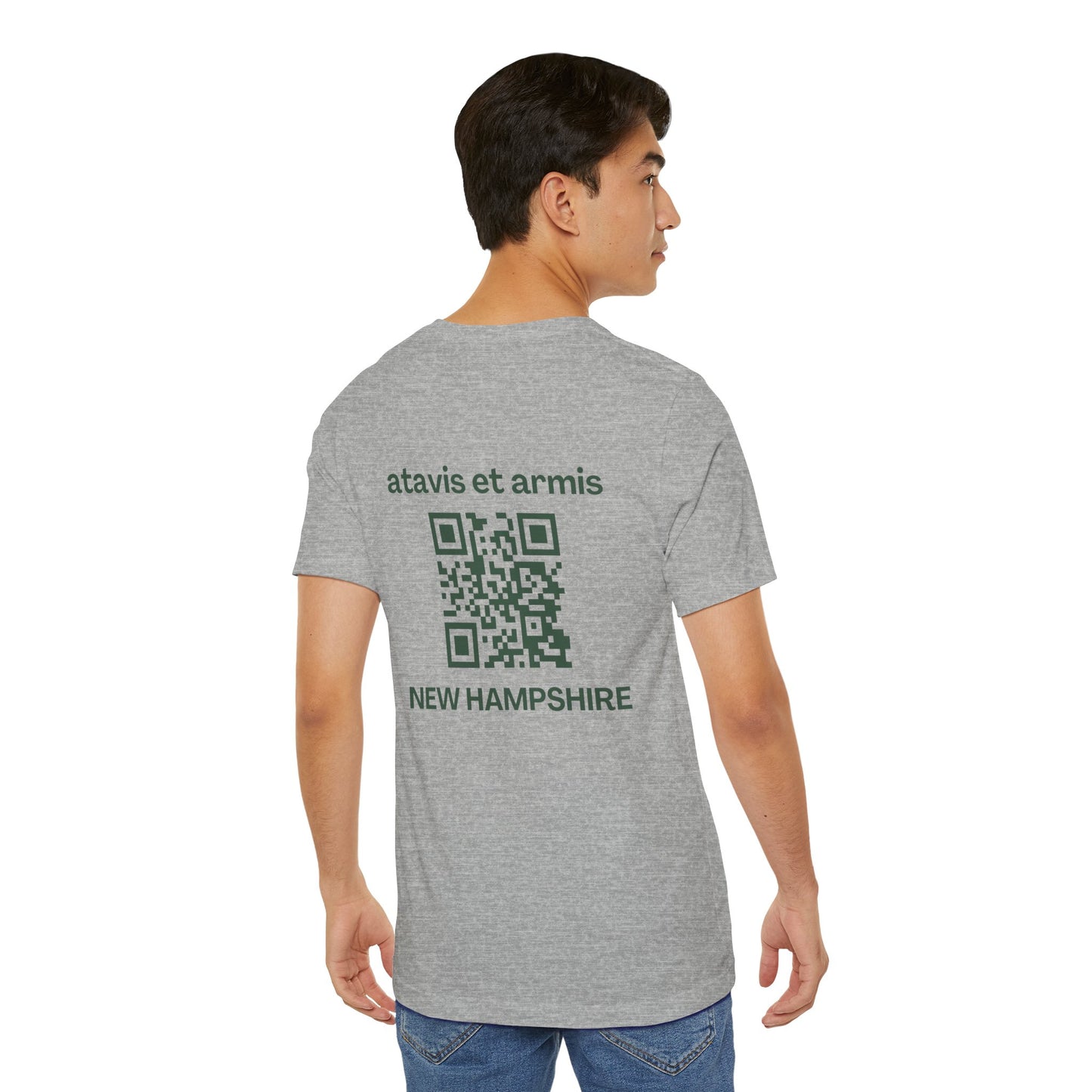 MHOSLJ New Hampshire T-Shirt - Large Cross Front and QR Back