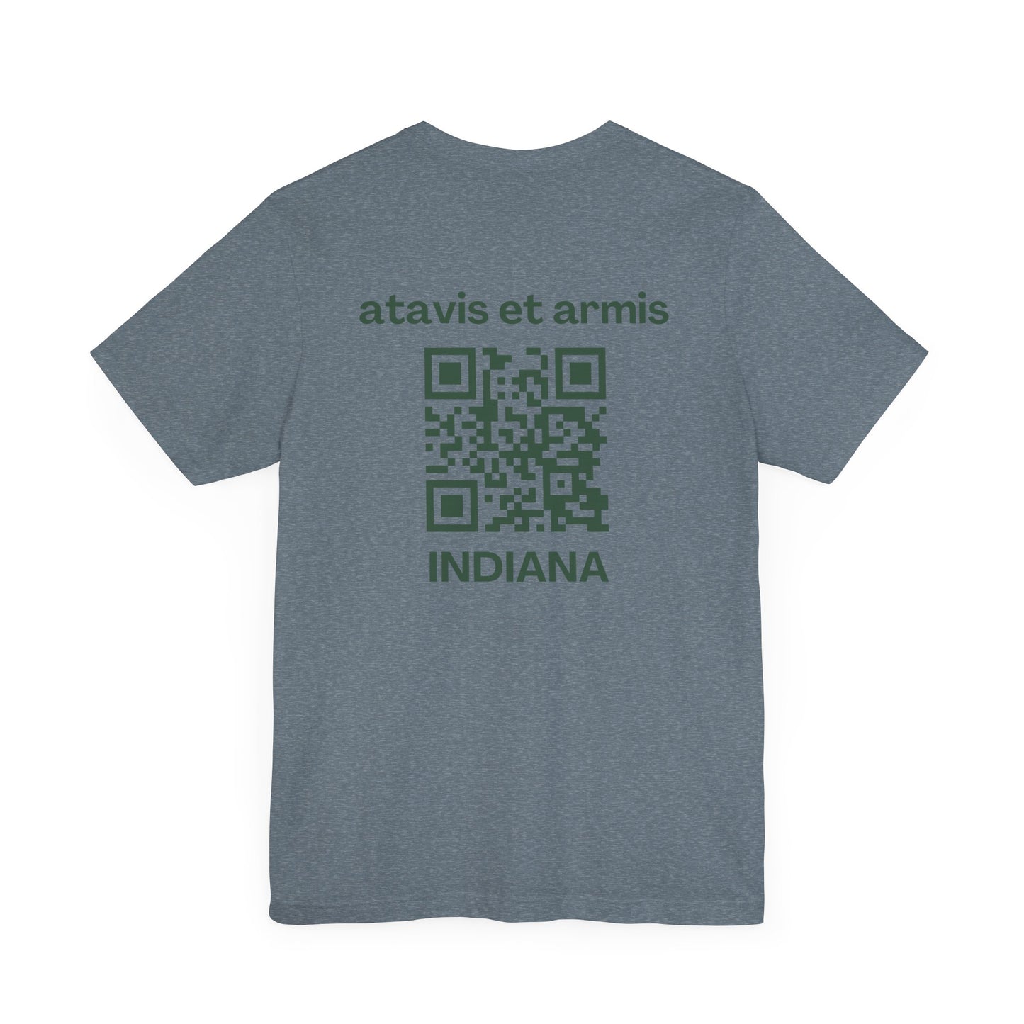 MHOSLJ Indiana T-Shirt - Large Cross Front and QR Back