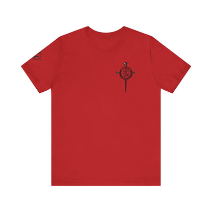 Fight Club T-Shirt - Cross Front, Jeremiah 29:11 Knight Back, and FC Sleeve