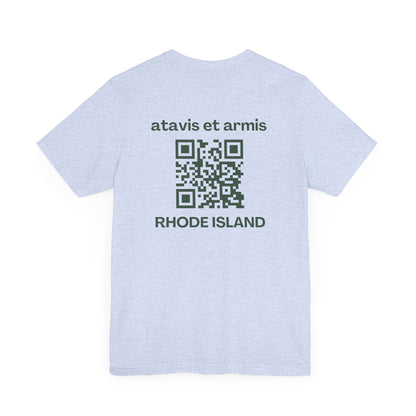 MHOSLJ Rhode Island T-Shirt - Large Cross Front and QR Back