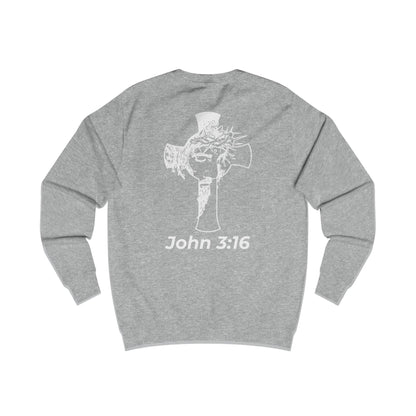 HDUB Cross Living on Mission John 3:16 Sweatshirt