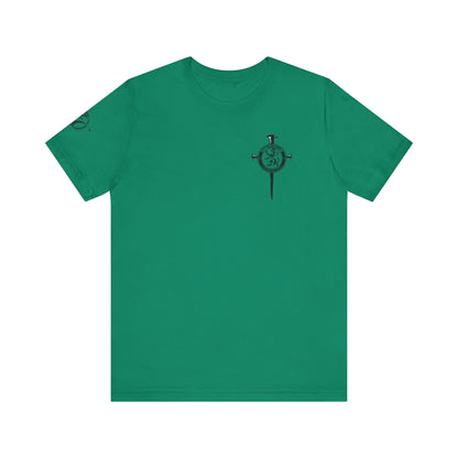 Fight Club T-Shirt - Cross Front, Jeremiah 29:11 Knight Back, and FC Sleeve