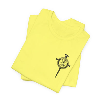 Fight Club T-Shirt - Cross Front, Jeremiah 29:11 Knight Back, and FC Sleeve