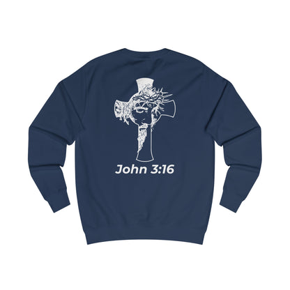 HDUB Cross Living on Mission John 3:16 Sweatshirt