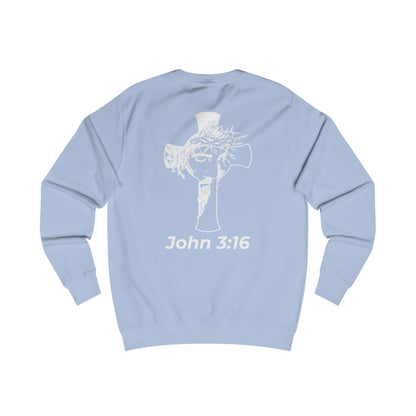 HDUB Cross Living on Mission John 3:16 Sweatshirt