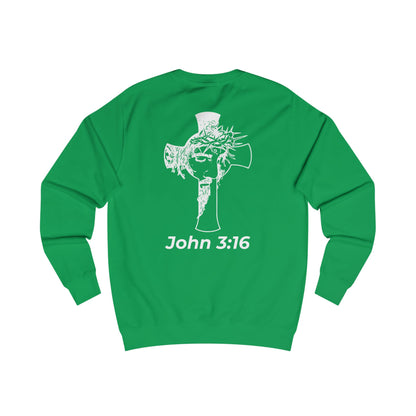 HDUB Cross Living on Mission John 3:16 Sweatshirt