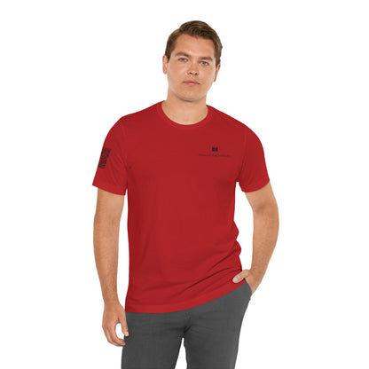 Man in the Mirror - Front Standard Logo with QR on Sleeve and How Can I Pray For You on back