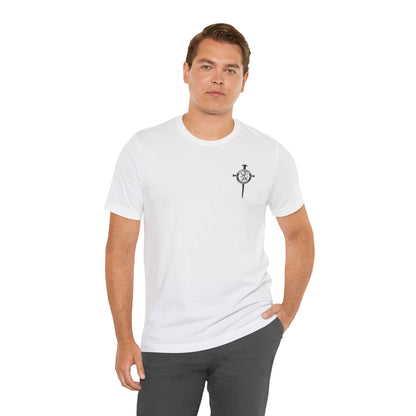 Fight Club Warrior Eagle Lightening T-Shirt - Cross Front, Warrior Eagle Back - Isiah 40:31