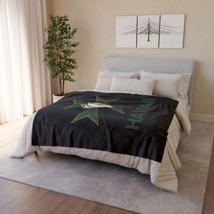 MHOSLJ Hawaii Throw Blanket - Black