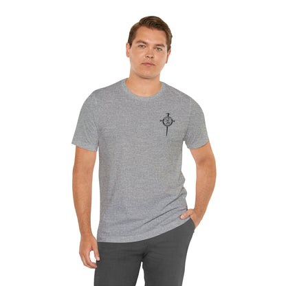 Fight Club Warrior Eagle Lightening T-Shirt - Cross Front, Warrior Eagle Back - Isiah 40:31