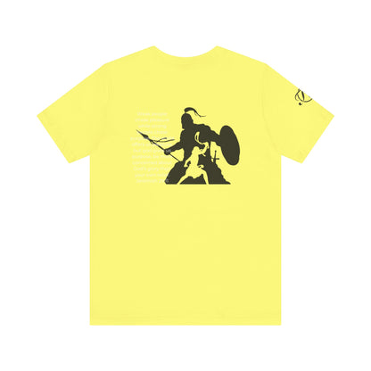 Fight Club T-Shirt - Cross Front, Jeremiah 29:11 Knight Back, and FC Sleeve