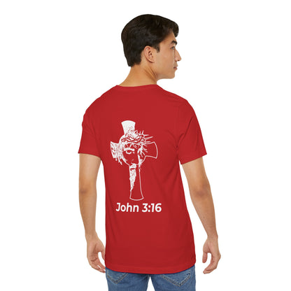 HDUB Cross Living on Mission John 3:16 T-Shirt