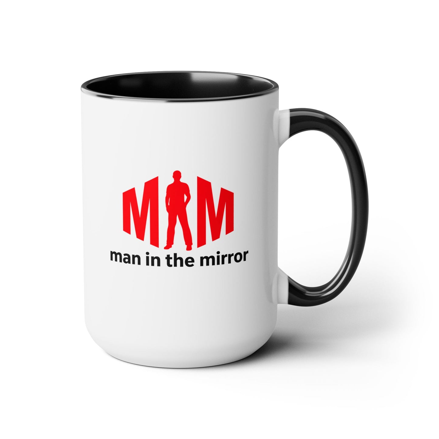 Man in the Mirror - Two-Tone Coffee Mug 15oz