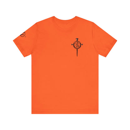 Fight Club T-Shirt - Cross Front, Jeremiah 29:11 Knight Back, and FC Sleeve