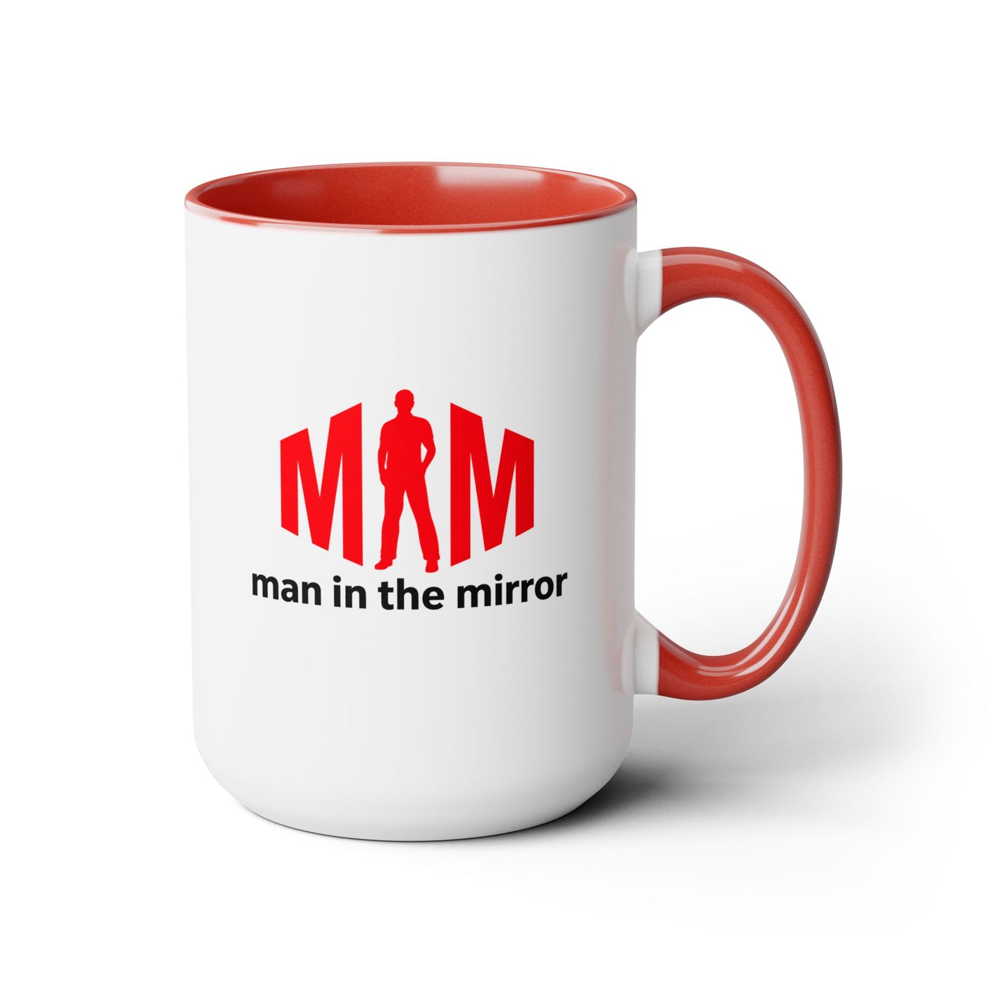 Man in the Mirror - Two-Tone Coffee Mug 15oz
