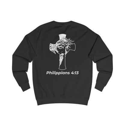 HDUB Cross Living on Mission Philippians 4:13 Sweatshirt