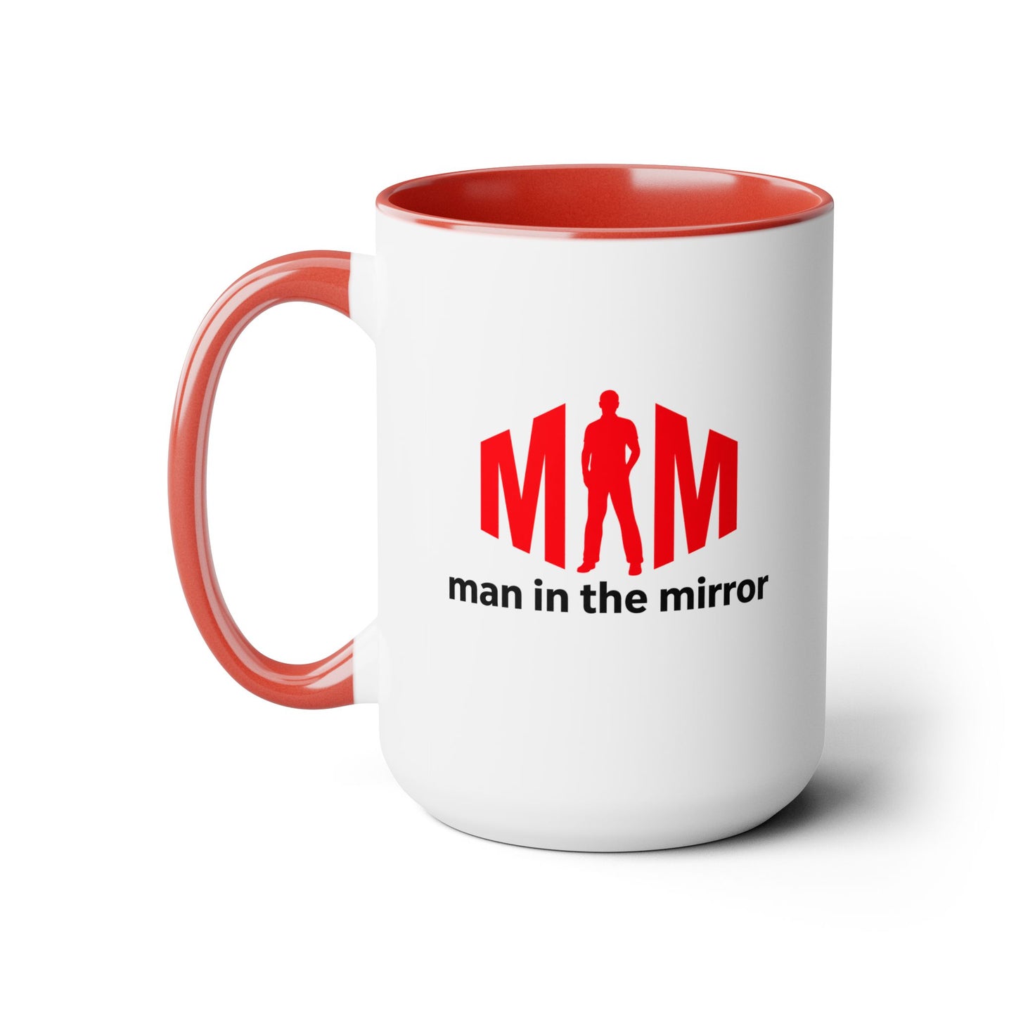 Man in the Mirror - Two-Tone Coffee Mug 15oz