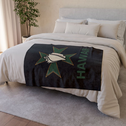MHOSLJ Hawaii Throw Blanket - Black