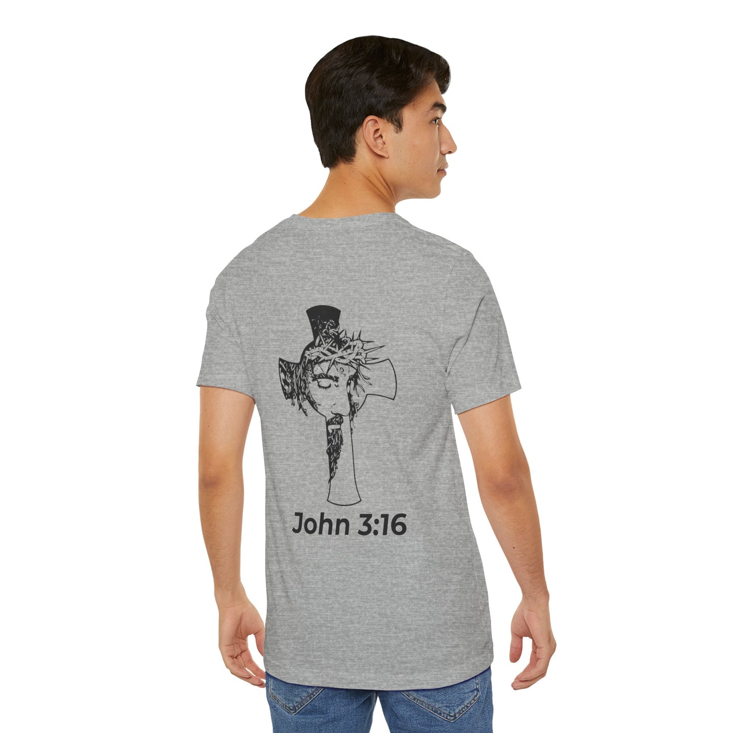 HDUB Cross Living on Mission John 3:16 T-Shirt