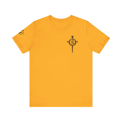Fight Club T-Shirt - Cross Front, Jeremiah 29:11 Knight Back, and FC Sleeve
