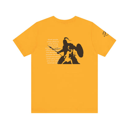 Fight Club T-Shirt - Cross Front, Jeremiah 29:11 Knight Back, and FC Sleeve