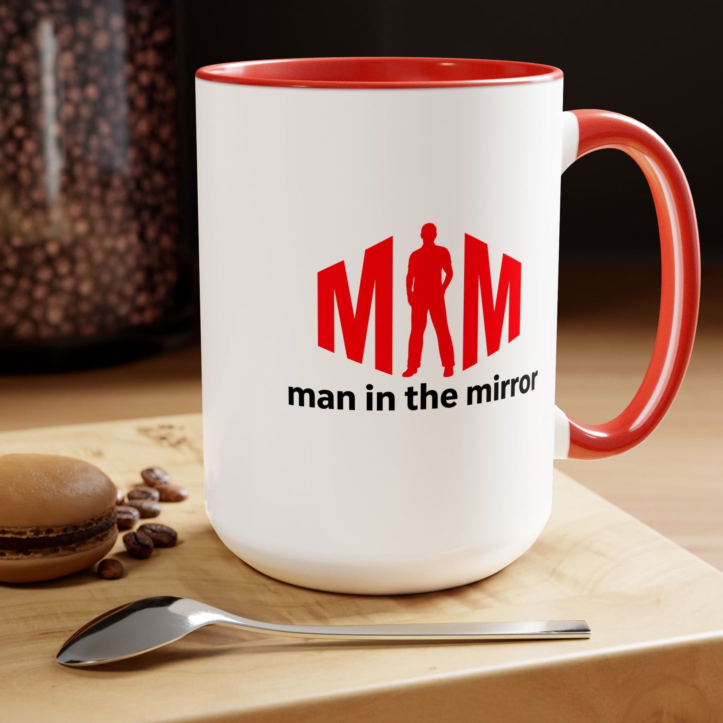 Man in the Mirror - Two-Tone Coffee Mug 15oz