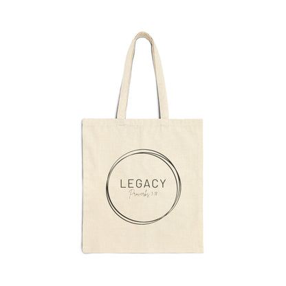 Legacy Circle Cotton Canvas Tote Bag