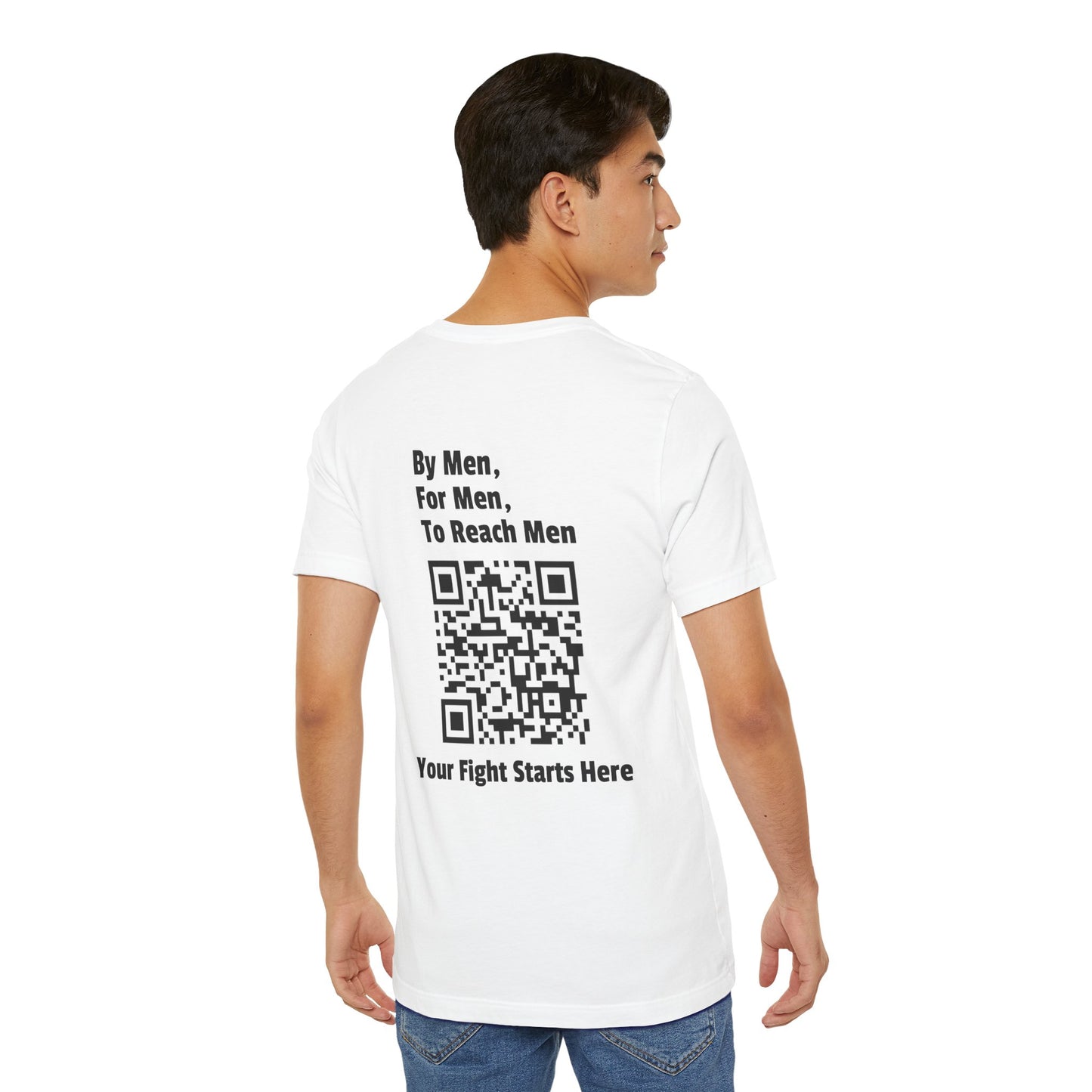 Fight Club T-Shirt - Front Cross and QR Back