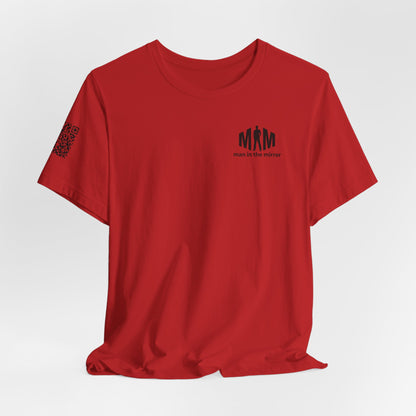 Man in the Mirror - Front MIM Logo with QR on Sleeve and How Can I Pray For You on back