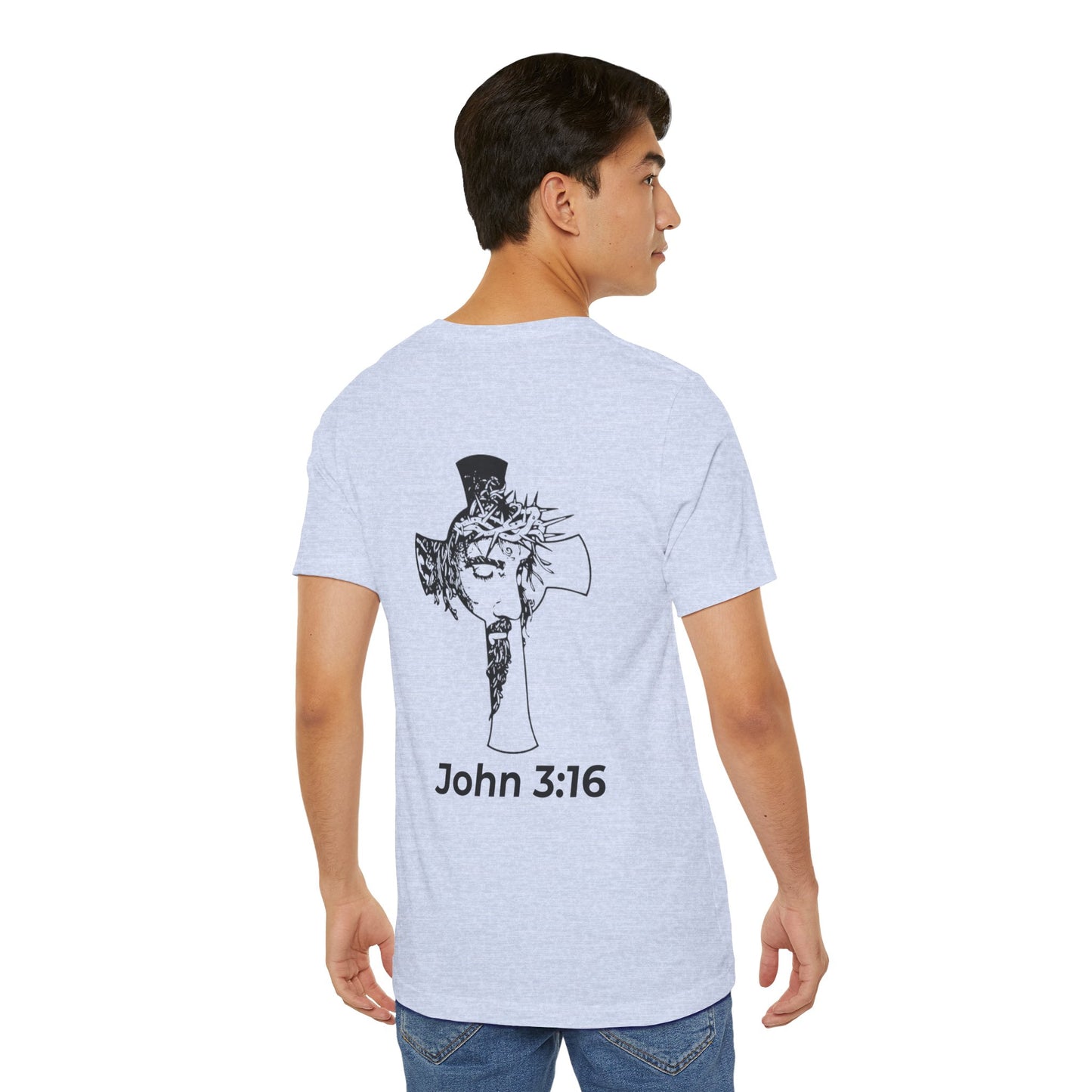 HDUB Cross Living on Mission John 3:16 T-Shirt