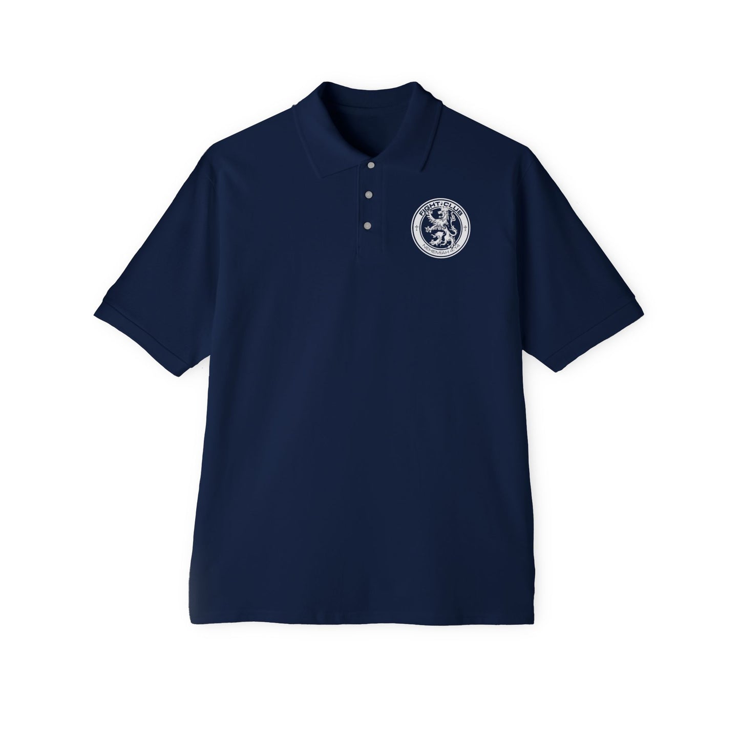 Fight Club Men's Cotton Polo - Front Logo